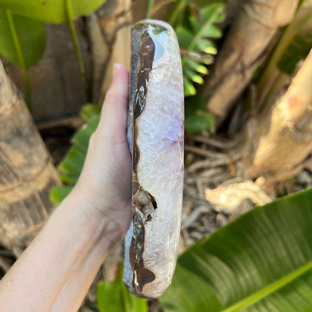 Amazing Pink Amethyst Quartz Crystal Orb Moon One of a kind! - Picture 7 of 11